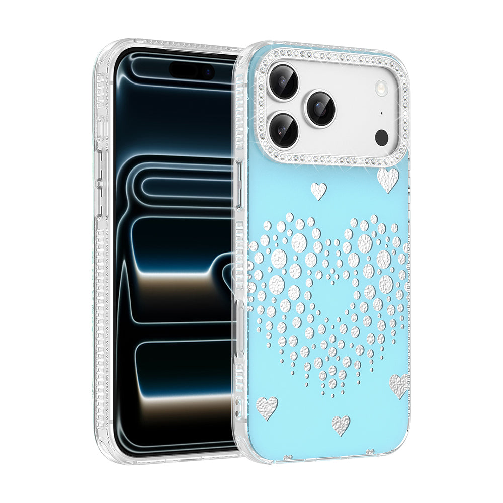Apple iPhone 18 Pro Max Kılıf Damla Taşlı Zore Rivas Sert PC Kapak