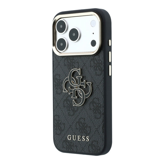 Apple iPhone 18 Pro Max Kılıf Guess Orjinal Lisanslı 4G Büyük Resin Logolu PU Kapak