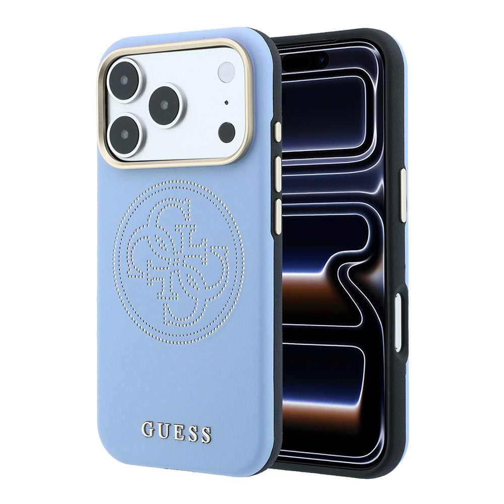 Apple iPhone 18 Pro Max Kılıf Guess Orjinal Lisanslı M-safe Şarj Özellikli PU Delikli 4G ve Yazı Logolu Kapak