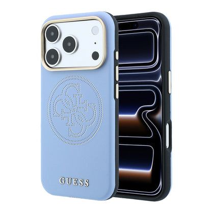 Apple iPhone 18 Pro Max Kılıf Guess Orjinal Lisanslı M-safe Şarj Özellikli PU Delikli 4G ve Yazı Logolu Kapak