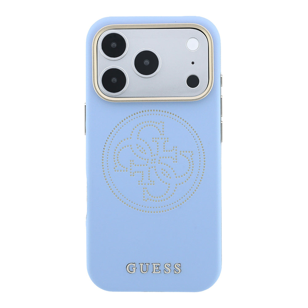 Apple iPhone 18 Pro Max Kılıf Guess Orjinal Lisanslı M-safe Şarj Özellikli PU Delikli 4G ve Yazı Logolu Kapak