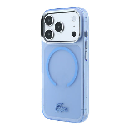 Apple iPhone 18 Pro Max Kılıf Lacoste Orjinal Lisanslı M-safe C-Magnet İkonik Timsah Logolu IML Frosted Kapak