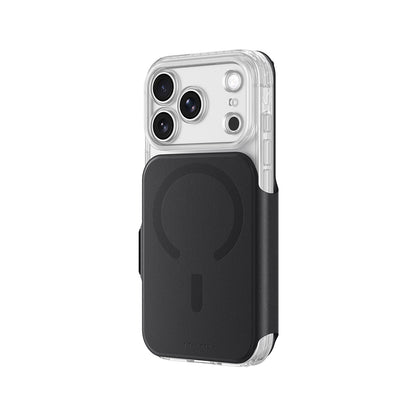 Apple iPhone 18 Pro Max Kılıf M-safe Özellikli Amazingthing Titan Lens Flip Serisi Kartlıklı Kapak