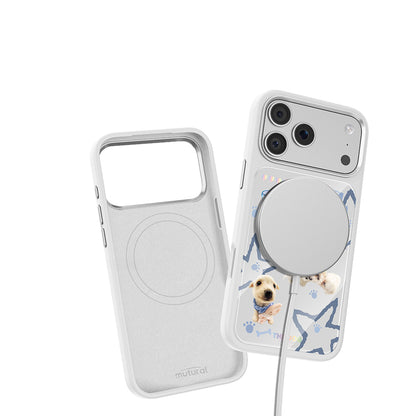 Apple iPhone 18 Pro Max Kılıf M-safe Şarj Özellikli 3D Baskılı Tasarım Mutural The Dog Serisi Kapak
