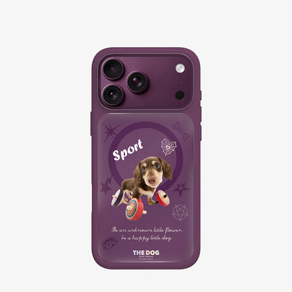 Apple iPhone 18 Pro Max Kılıf M-safe Şarj Özellikli 3D Baskılı Tasarım Mutural The Dog Serisi Kapak