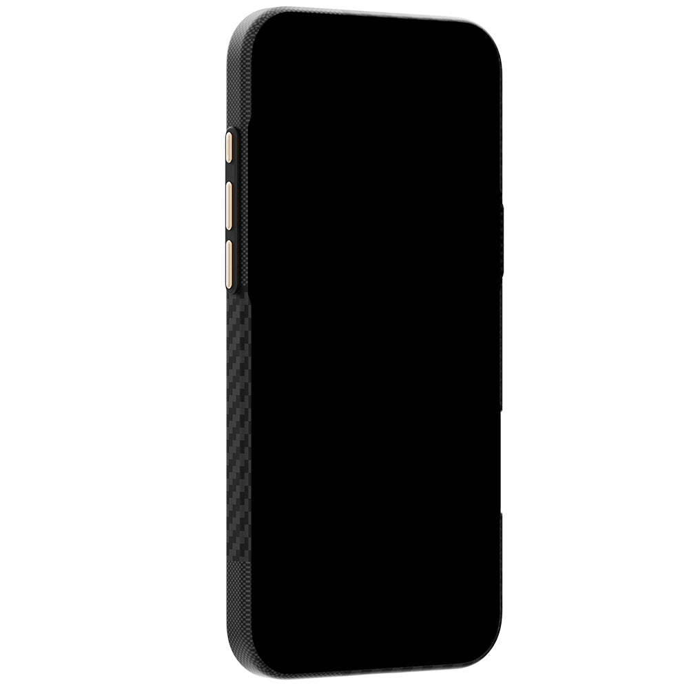 Apple iPhone 18 Pro Max Kılıf M-safe Şarj Özellikli 600D Metal Kamera Çerçeveli Raptic Aramid Fiber Karbon Geotik Serisi Kapak