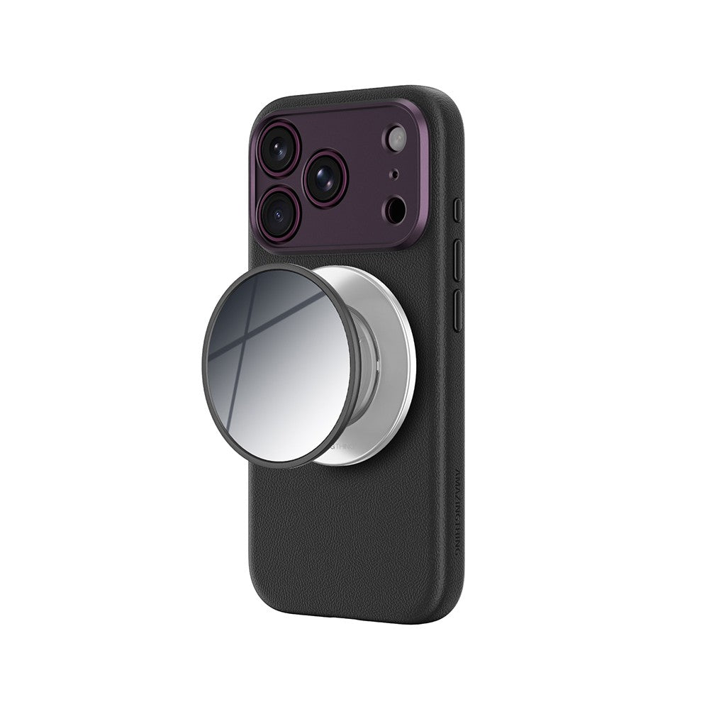 Apple iPhone 18 Pro Max Kılıf M-safe Şarj Özellikli Amazingthing Glamour Allskin Serisi Aynalı Tutucu Standlı Set