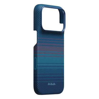 Apple iPhone 18 Pro Max Kılıf M-safe Şarj Özellikli Aramid Karbon Fiber Pitaka Moonrise 2.0 Nights Serisi Kapak