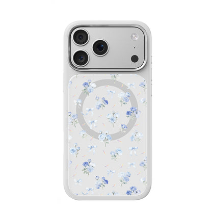 Apple iPhone 18 Pro Max Kılıf M-safe Şarj Özellikli Çiçek Tasarımlı Mutural Flower Serisi Kapak