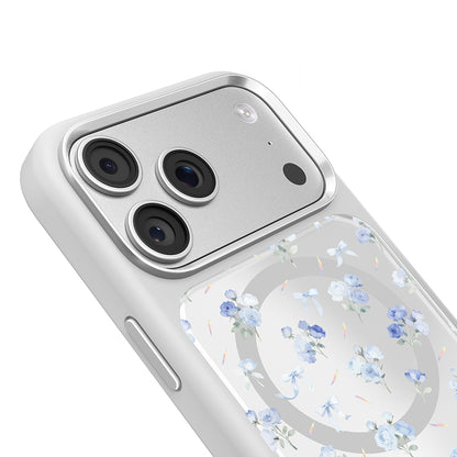 Apple iPhone 18 Pro Max Kılıf M-safe Şarj Özellikli Çiçek Tasarımlı Mutural Flower Serisi Kapak