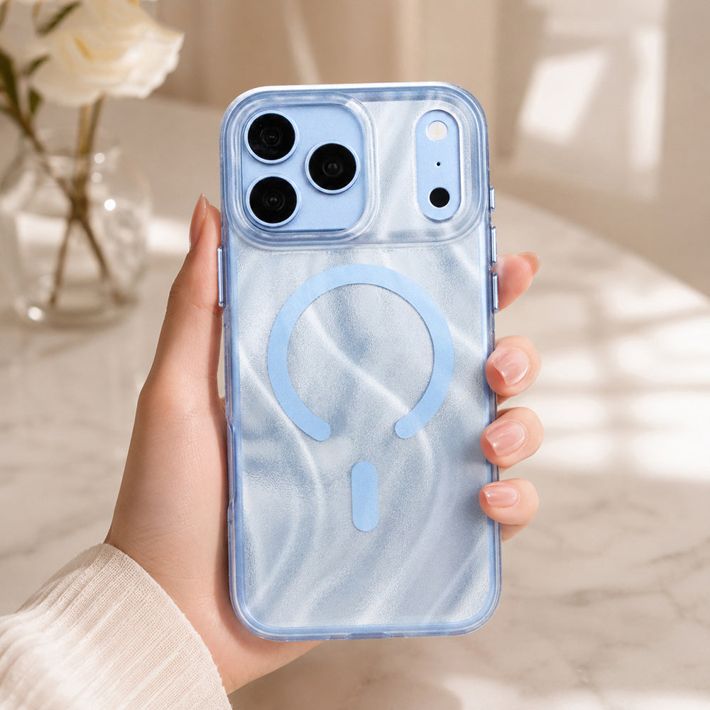 Apple iPhone 18 Pro Max Kılıf M-safe Şarj Özellikli Mutural Glow Desert Serisi Kapak