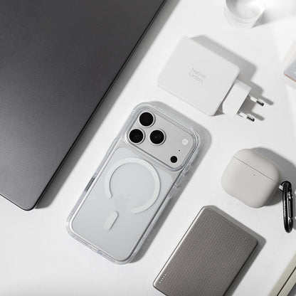 Apple iPhone 18 Pro Max Kılıf M-safe Şarj Özellikli Native Union Airbag Tasarımlı RE Clear Serisi Kapak