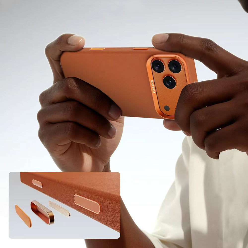 Apple iPhone 18 Pro Max Kılıf M-Safe Şarj Özellikli Polimerik Deri Raptic Urban Nano Kapak