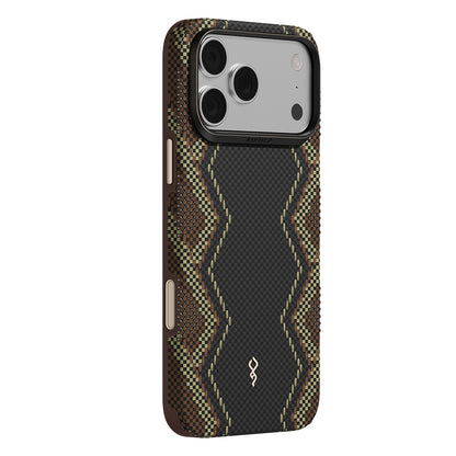 Apple iPhone 18 Pro Max Kılıf M-safe Şarj Özellikli Raptic Aramid Dual Ultra Scepter Serisi Karbon Kapak