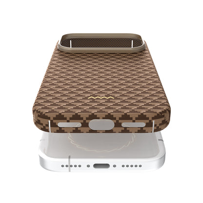 Apple iPhone 18 Pro Max Kılıf M-safe Şarj Özellikli Raptic Aramid Skin Origin Serisi Karbon Kapak