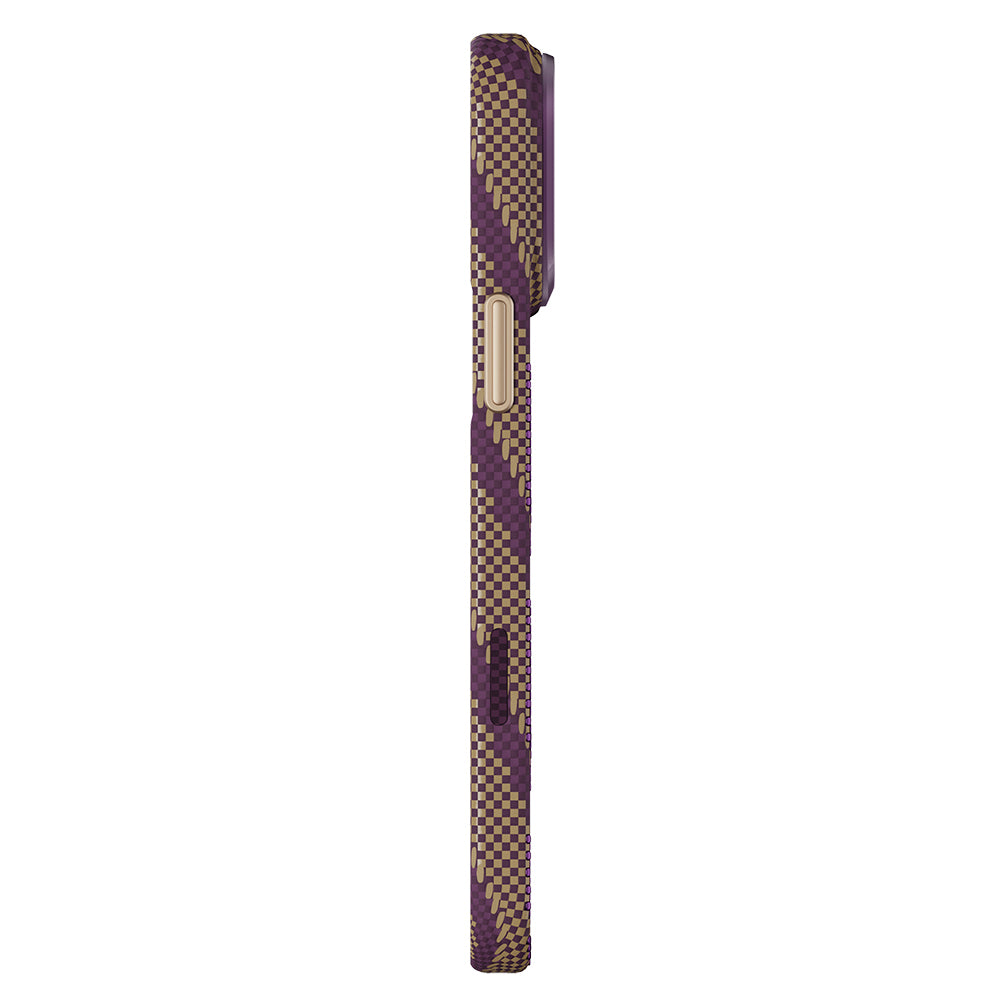 Apple iPhone 18 Pro Max Kılıf M-safe Şarj Özellikli Raptic Aramid Skin Scepter Serisi Karbon Kapak