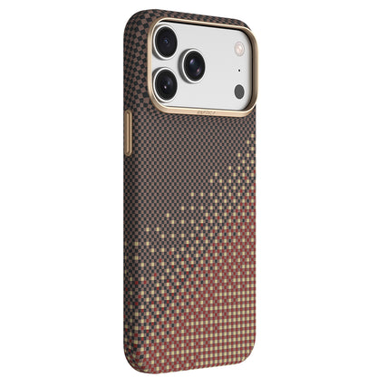 Apple iPhone 18 Pro Max Kılıf M-safe Şarj Özellikli Raptic Aramid Skin Serenity Serisi Karbon Kapak