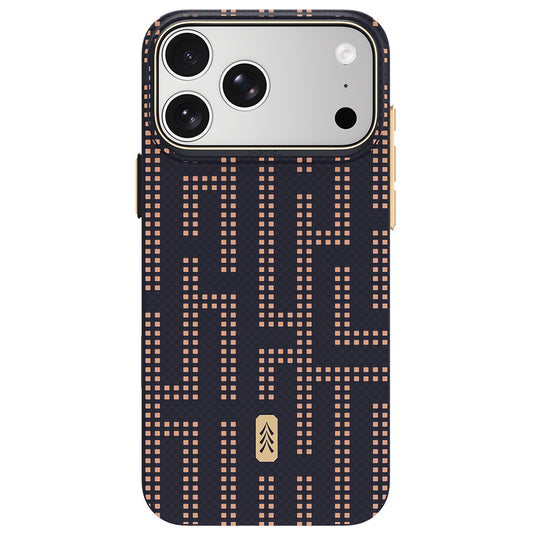 Apple iPhone 18 Pro Max Kılıf M-safe Şarj Özellikli Raptic Aramid Skin Serisi Karbon Kapak