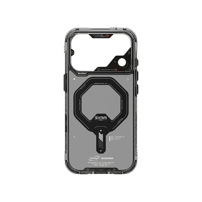 Apple iPhone 18 Pro Max Kılıf M-safe Şarj Özellikli Şeffaf Airbag Tasarımlı Skinarma Saido Mag-Charge Kapak