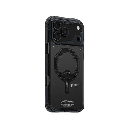 Apple iPhone 18 Pro Max Kılıf M-safe Şarj Özellikli Şeffaf Airbag Tasarımlı Skinarma Saido Mag-Charge Kapak