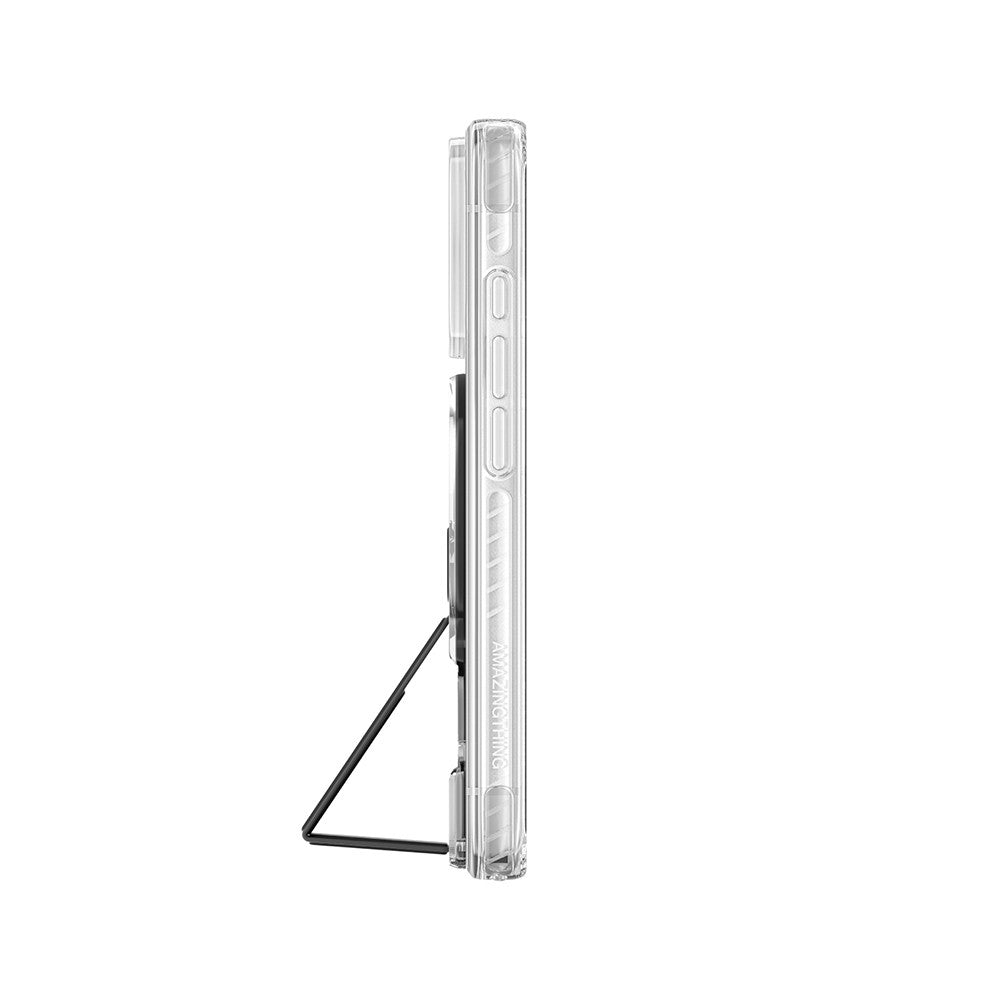 Apple iPhone 18 Pro Max Kılıf M-safe Şarj Özellikli Standlı Amazingthing Titan Pro Grip Stand Serisi Kapak