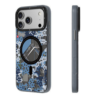 Apple iPhone 18 Pro Max Kılıf M-Safe Şarj Özellikli Youngkit Camouflage Sykell Serisi Kapak