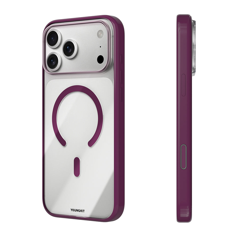 Apple iPhone 18 Pro Max Kılıf M-safe Şarj Özellikli Youngkit Clear Serisi Kapak