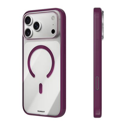 Apple iPhone 18 Pro Max Kılıf M-safe Şarj Özellikli Youngkit Clear Serisi Kapak