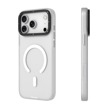 Apple iPhone 18 Pro Max Kılıf M-safe Şarj Özellikli Youngkit Hidden Sand Serisi Kapak