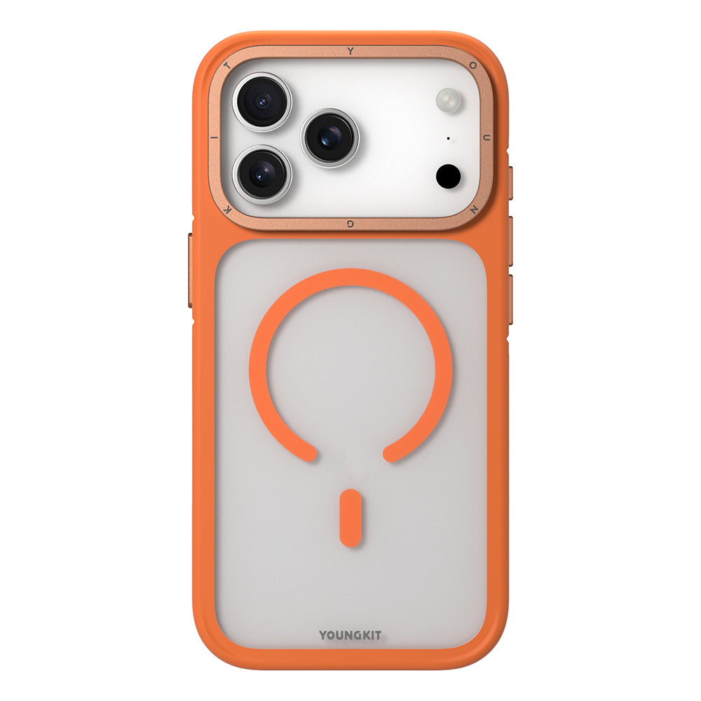 Apple iPhone 18 Pro Max Kılıf M-safe Şarj Özellikli Youngkit Rock Sand Serisi Kapak