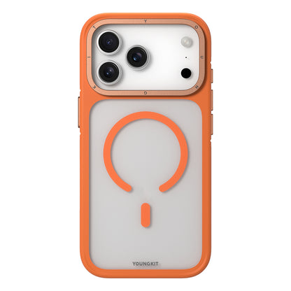 Apple iPhone 18 Pro Max Kılıf M-safe Şarj Özellikli Youngkit Rock Sand Serisi Kapak