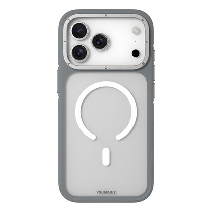 Apple iPhone 18 Pro Max Kılıf M-safe Şarj Özellikli Youngkit Rock Sand Serisi Kapak