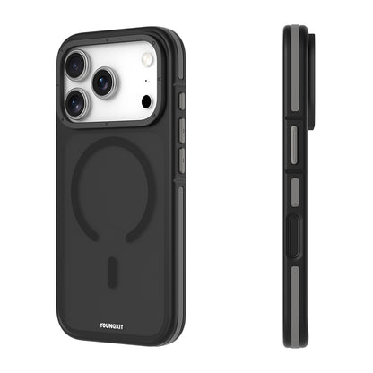 Apple iPhone 18 Pro Max Kılıf M-safe Şarj Özellikli Youngkit Rock Sand Serisi Kapak