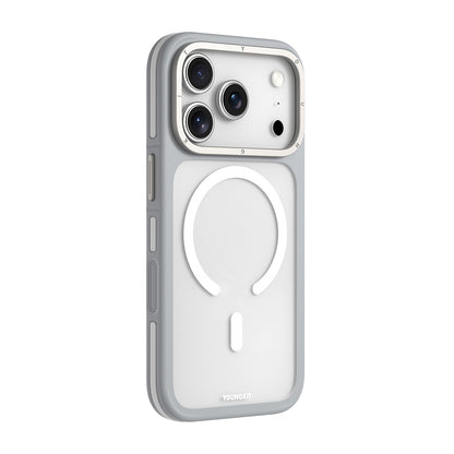 Apple iPhone 18 Pro Max Kılıf M-safe Şarj Özellikli Youngkit Rock Sand Serisi Kapak