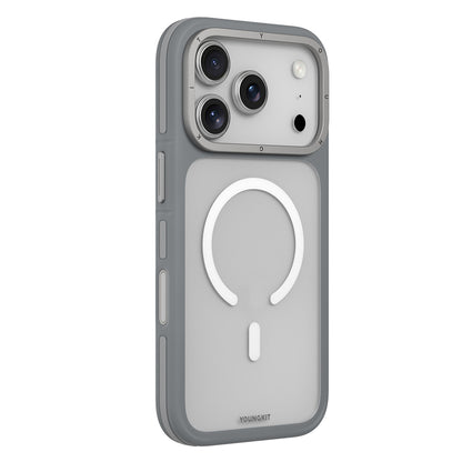 Apple iPhone 18 Pro Max Kılıf M-safe Şarj Özellikli Youngkit Rock Sand Serisi Kapak