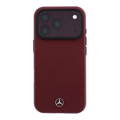 Apple iPhone 18 Pro Max Kılıf Mercedes Benz Orjinal Lisanslı M-safe Şarj Özellikli PU Deri 3D Metal Logolu Kartlıklı Kapak