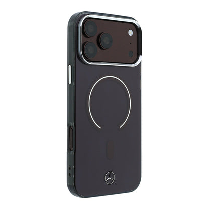 Apple iPhone 18 Pro Max Kılıf Mercedes Benz Orjinal Lisanslı M-safe Şarj Özellikli Saydam Yüzey İkonik 3D Metal Logolu Kapak