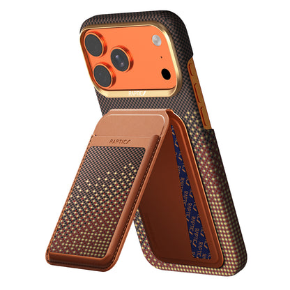 Apple iPhone 18 Pro Max Kılıf Raptic 2in1 Bundle Kit Aramid Skin Serenity Serisi Kartlık ve Karbon Kapak