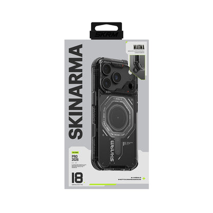 Apple iPhone 18 Pro Max Kılıf SkinArma M-safe Şarj Özellikli Airbag Tasarımlı Magma Kapak