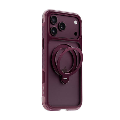 Apple iPhone 18 Pro Max Kılıf Wiwu AG-203 AeroGuard Ultra Serisi M-safe Şarj Özellikli Airbag Tasarımlı Standlı Kapak