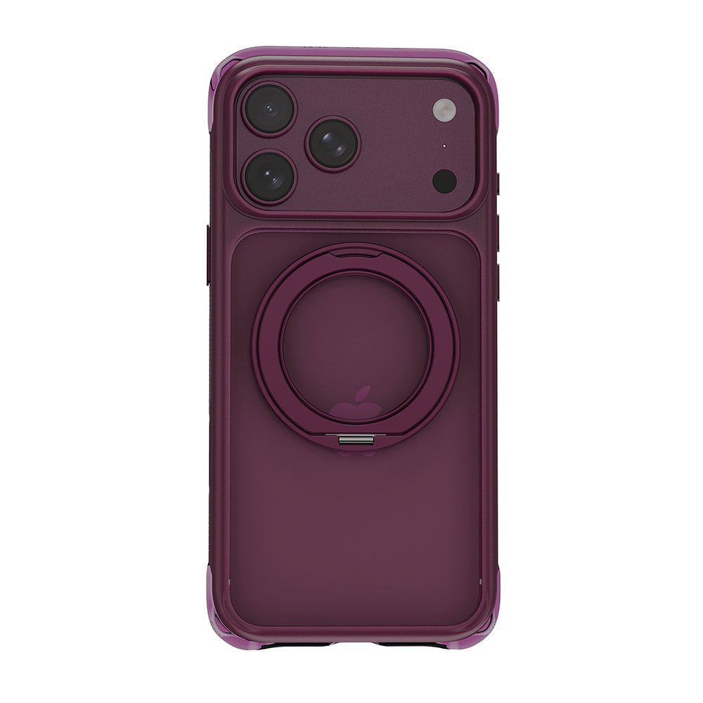 Apple iPhone 18 Pro Max Kılıf Wiwu AG-203 AeroGuard Ultra Serisi M-safe Şarj Özellikli Airbag Tasarımlı Standlı Kapak