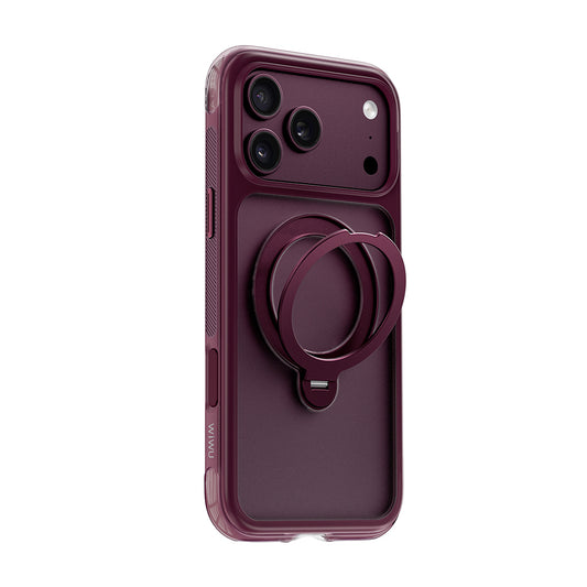 Apple iPhone 18 Pro Max Kılıf Wiwu AS-203 AeroShield Ultra Serisi M-safe Şarj Özellikli Airbag Tasarımlı Standlı Kapak