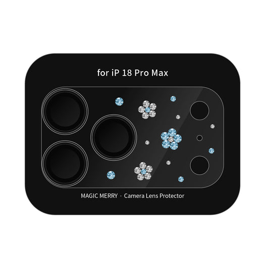 Apple iPhone 18 Pro Max Wiwu Magic Merry Shimmer Serisi Taşlı Kamera Lens Koruyucu