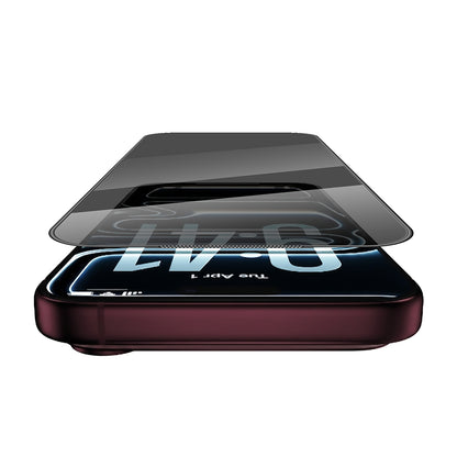 Apple iPhone 18 Pro Wiwu GT-034 Glass Ultra Privacy Serisi 3D Hayalet Ekran Koruyucu Cam + Kolay Uygulama Aparatı