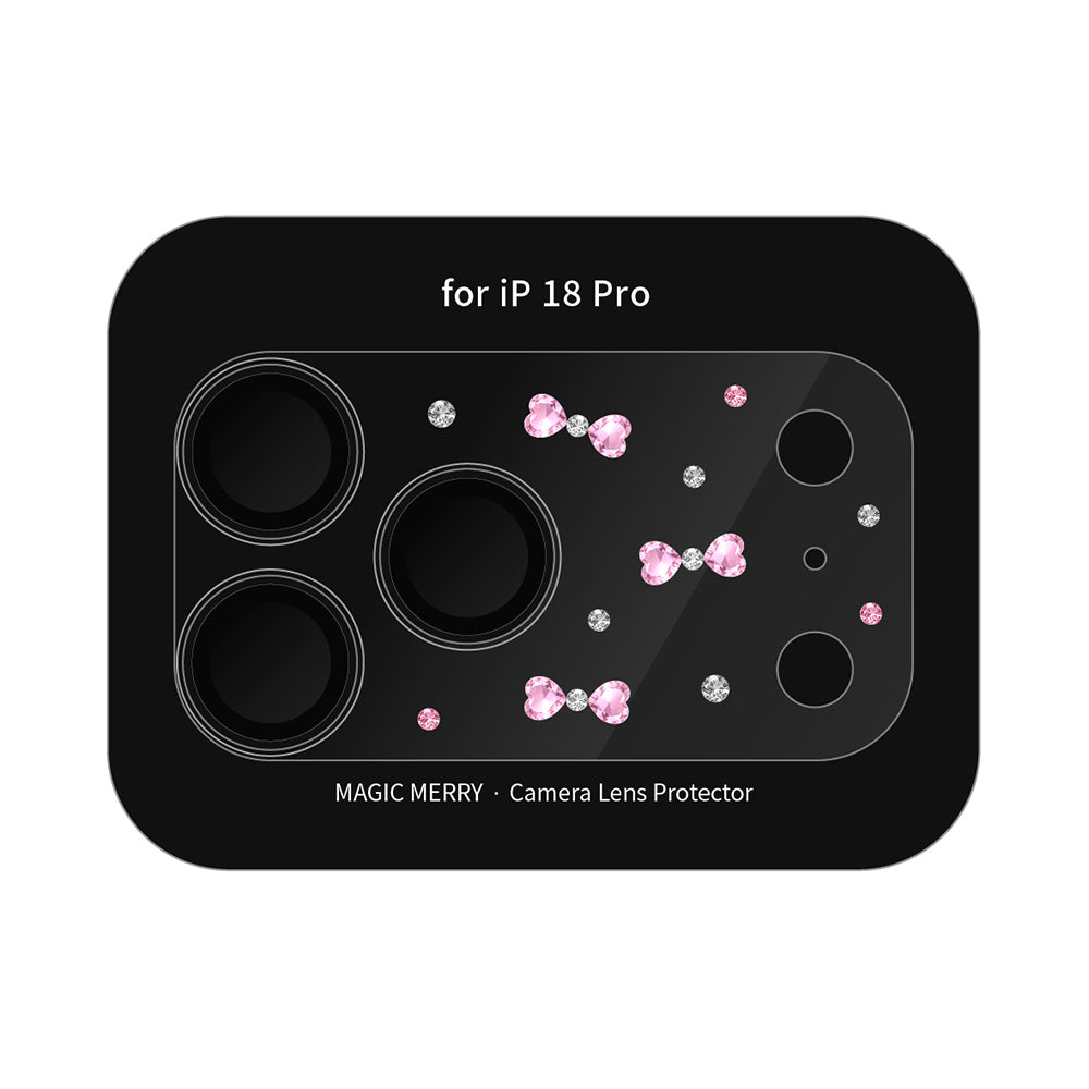 Apple iPhone 18 Pro Wiwu Magic Merry Shimmer Serisi Taşlı Kamera Lens Koruyucu