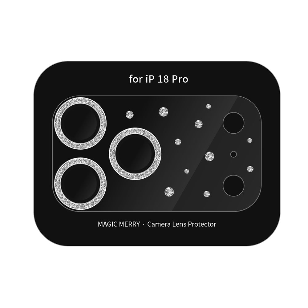 Apple iPhone 18 Pro Wiwu Magic Merry Shimmer Serisi Taşlı Kamera Lens Koruyucu
