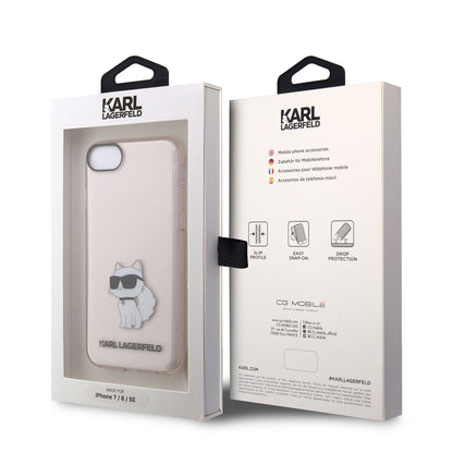 iPhone 7 Kılıf Karl Lagerfeld Transparan Choupette Dizayn Kapak