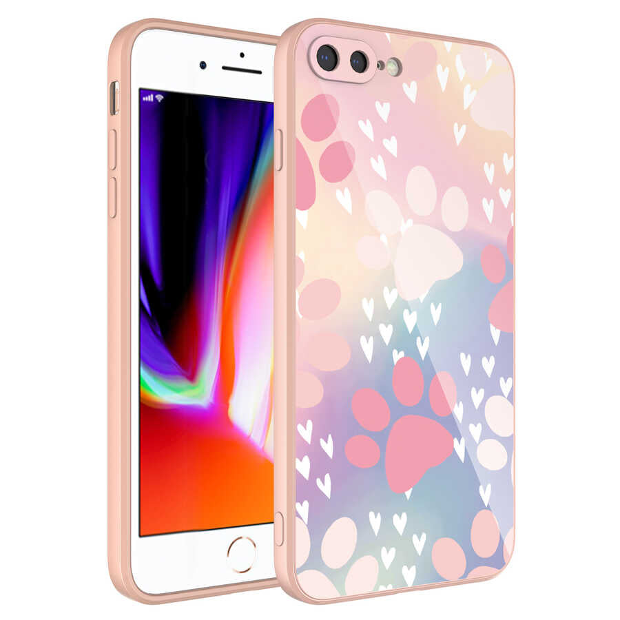 Apple iPhone 7 Plus Kılıf Kamera Korumalı Desenli Sert Silikon Zore Epoksi Kapak
