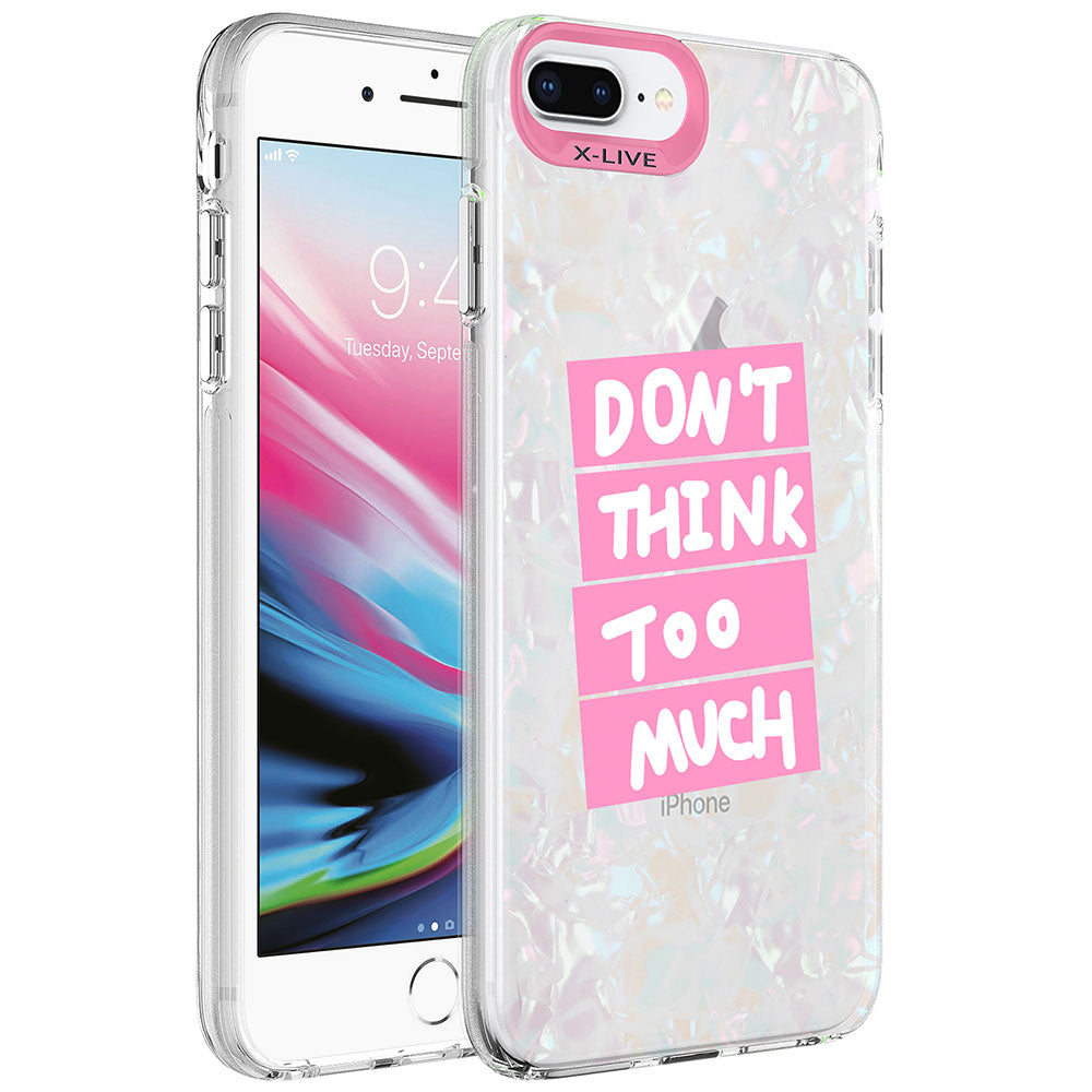 Apple iPhone 7 Plus Kılıf Mermer Desenli Zore Marbello Kapak