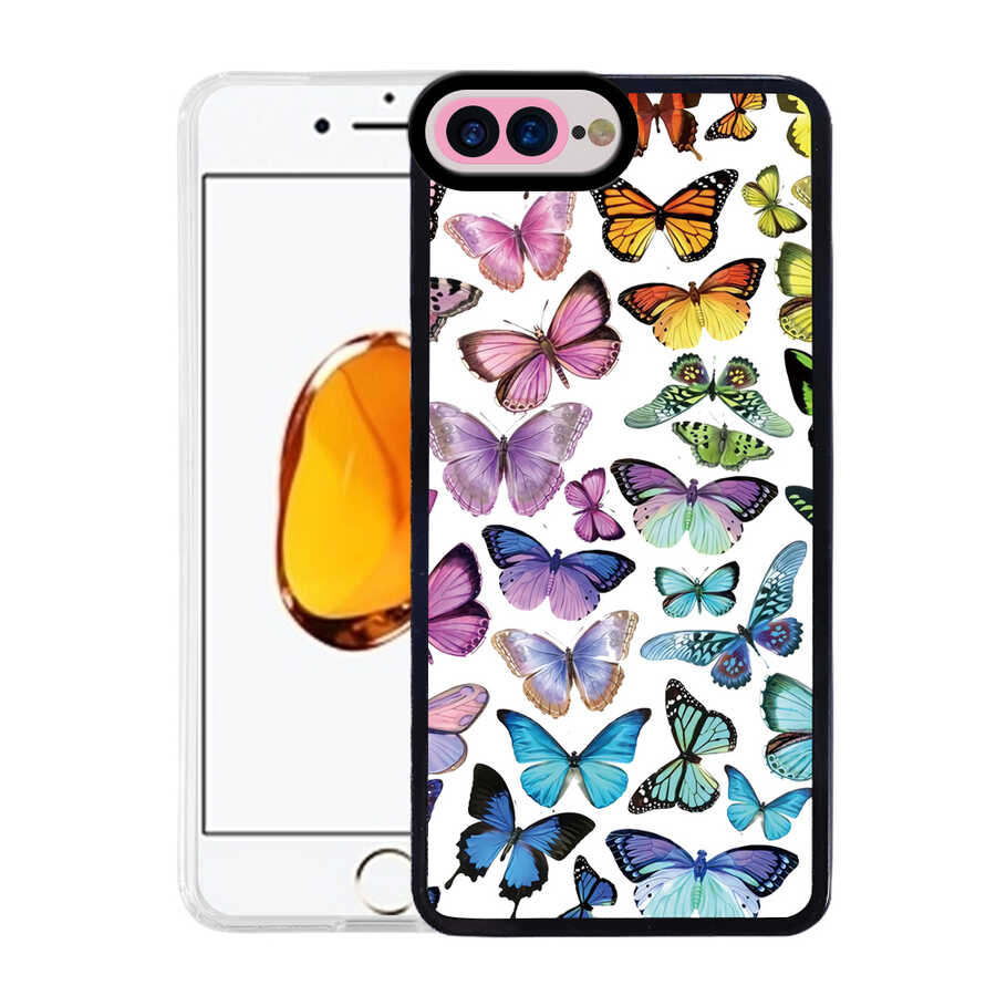 Apple iPhone 7 Plus Kılıf Zore M-Fit Desenli Kapak